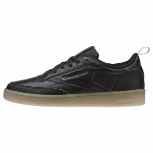 Adidasy Damskie Reebok Club C 85 Czarne/Białe PL 17XHWDA